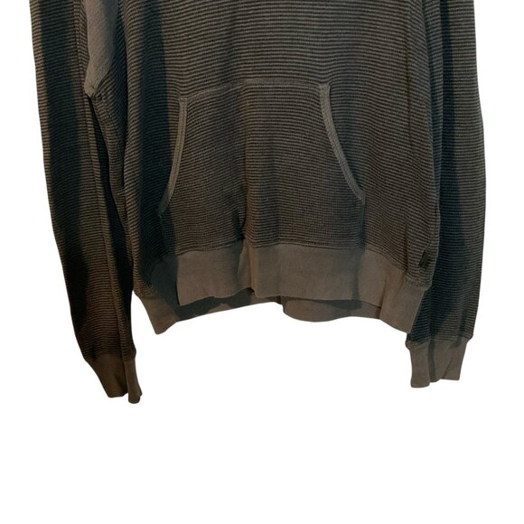 John Varvatos Men's Size M Green Thermal Hoodie Sweater Pullover Top v-neck warm - Picture 3 of 11